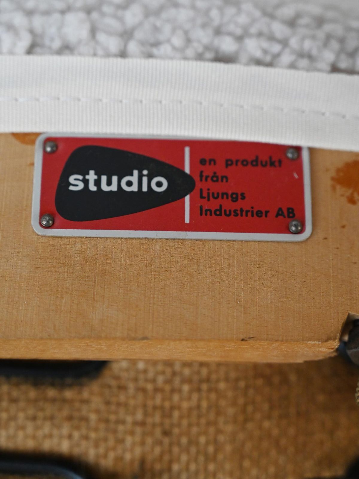 Paar "Teve" stoelen van Alf Svensson voor Ljungs Industrier, Zweden, ca. jaren 1950 photo vintage