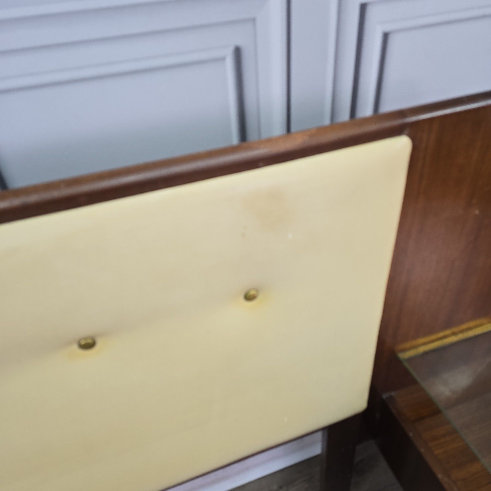 Vintage G Plan Headboard Tola Bedside Tables Cabinets Mid Century Double Bed photo 250.0