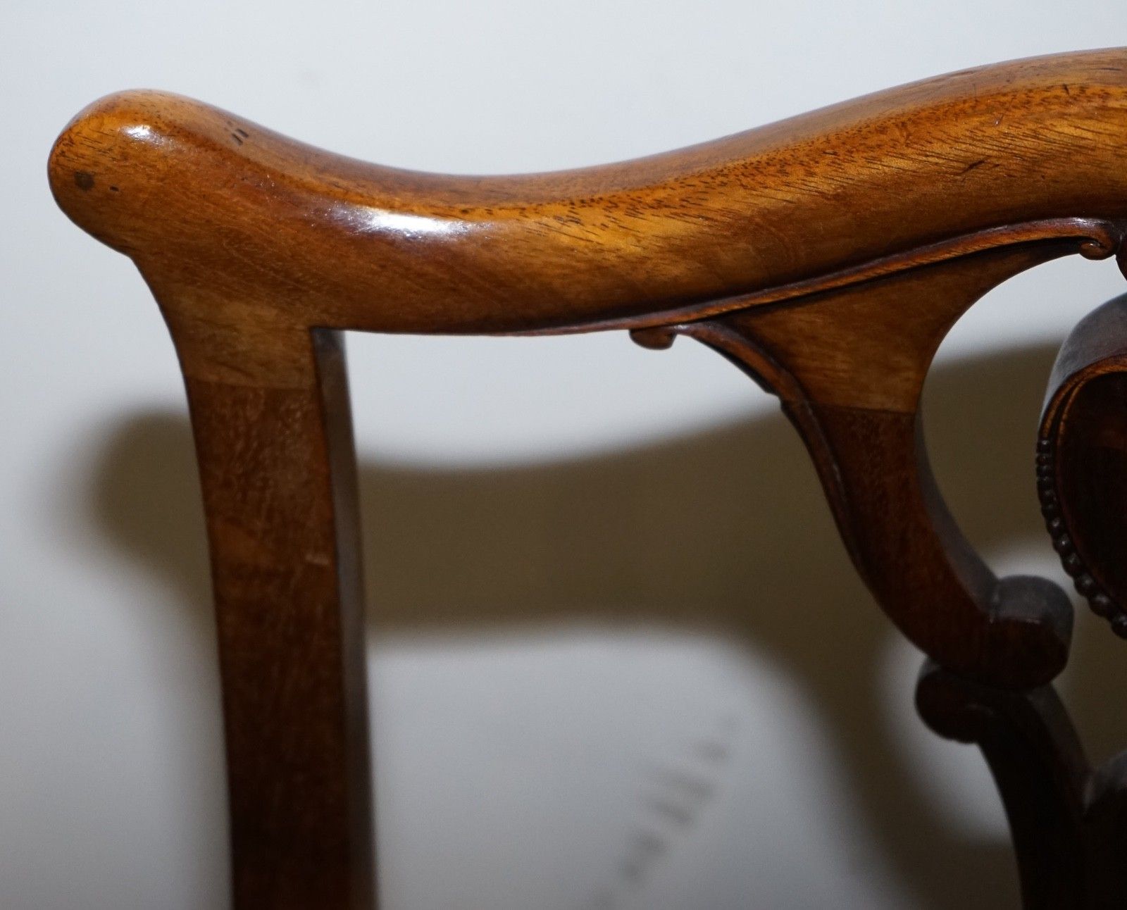 11500.0 Scottish Victorian Set 12 Restored Dyed Leather Dining Chairs By John Taylor photo