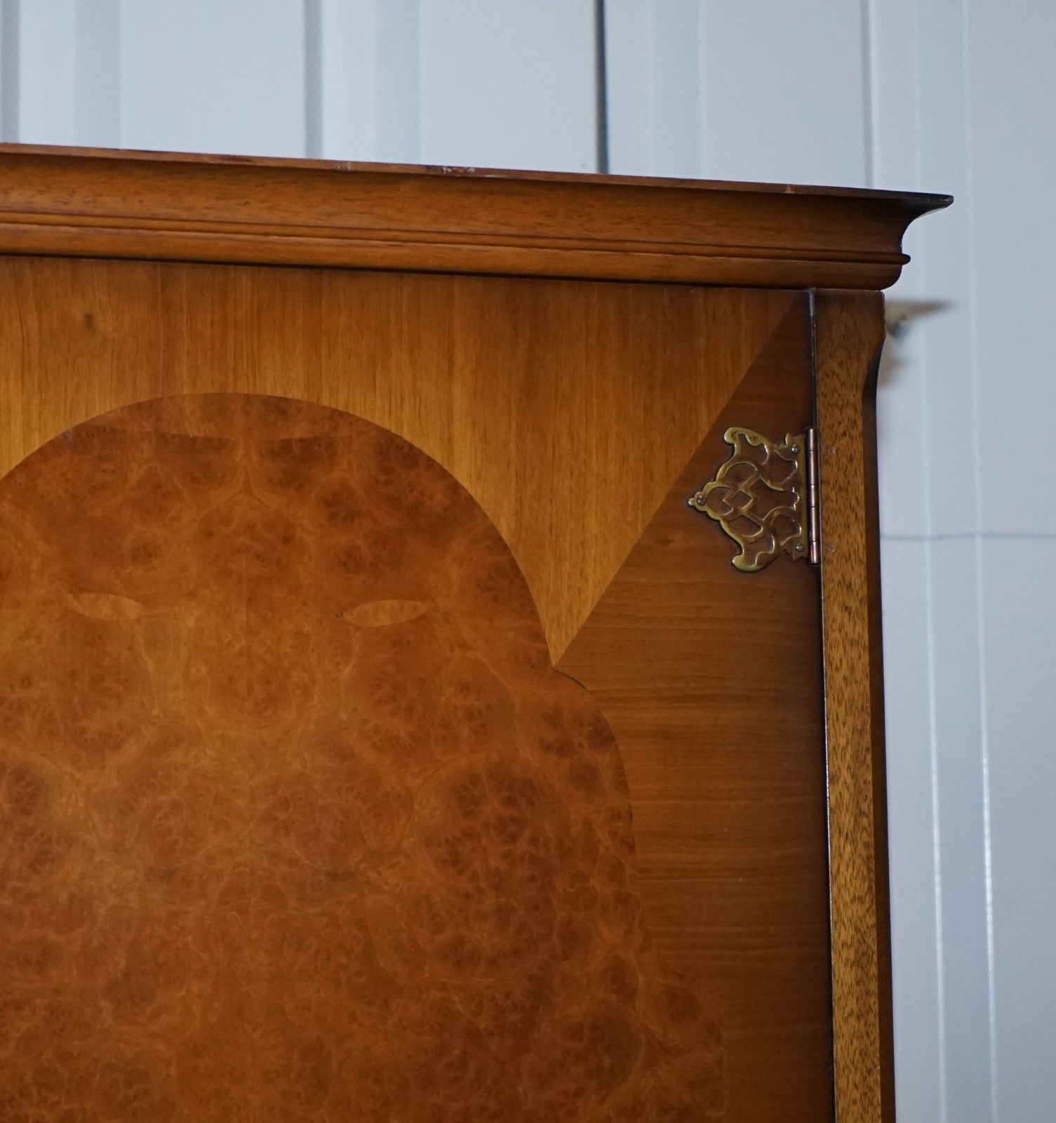 Art Deco Style English Walnut Double Door Wardrobe Made By Dillon, England photo buy