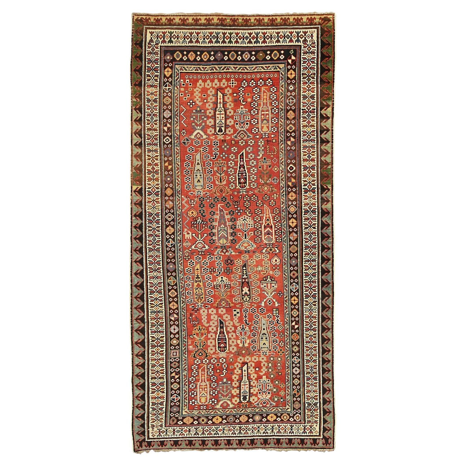 Caucasian Rug Runner, 1800s