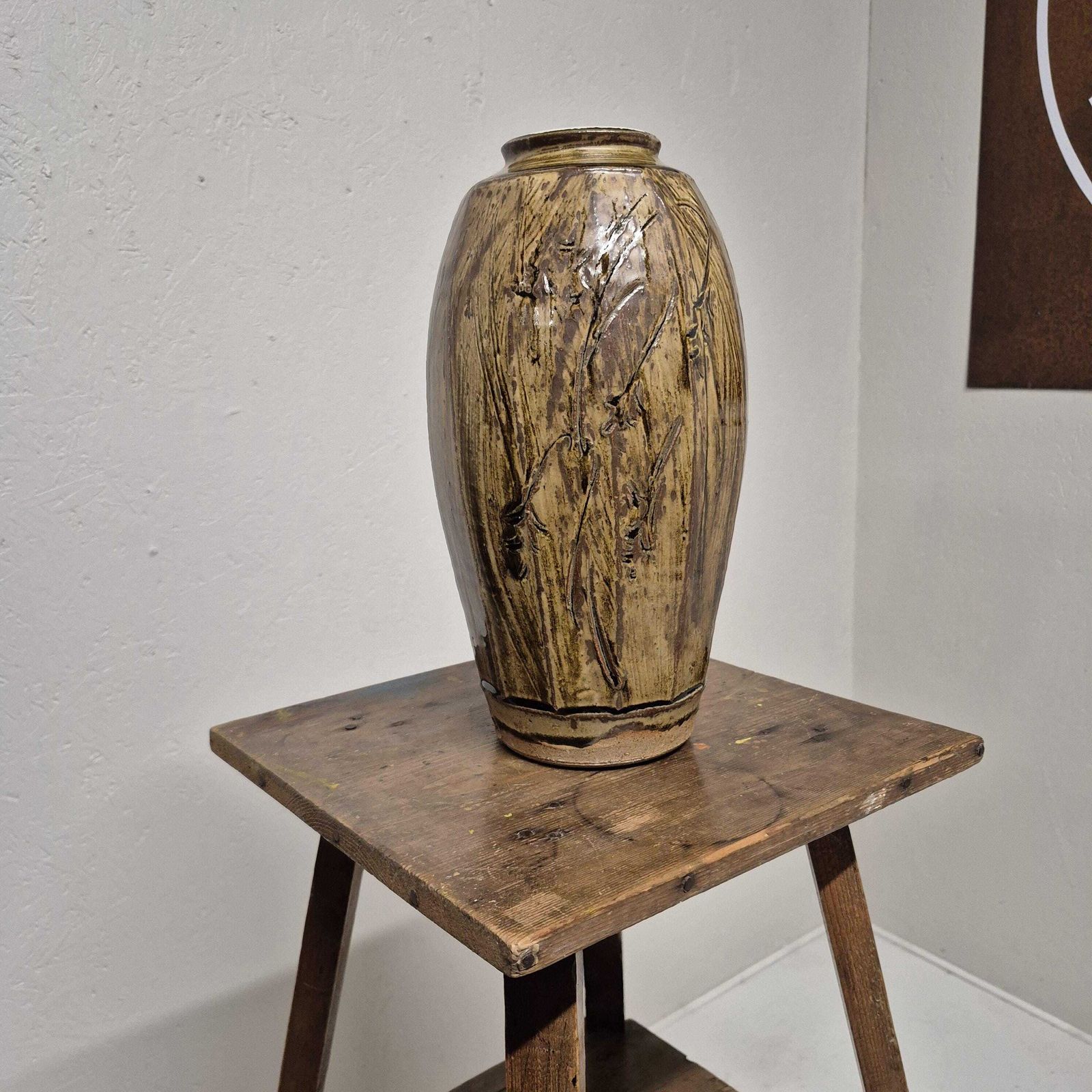 Phil Rogers Studio Pottery   Large Stoneware Vase photo Home Decor