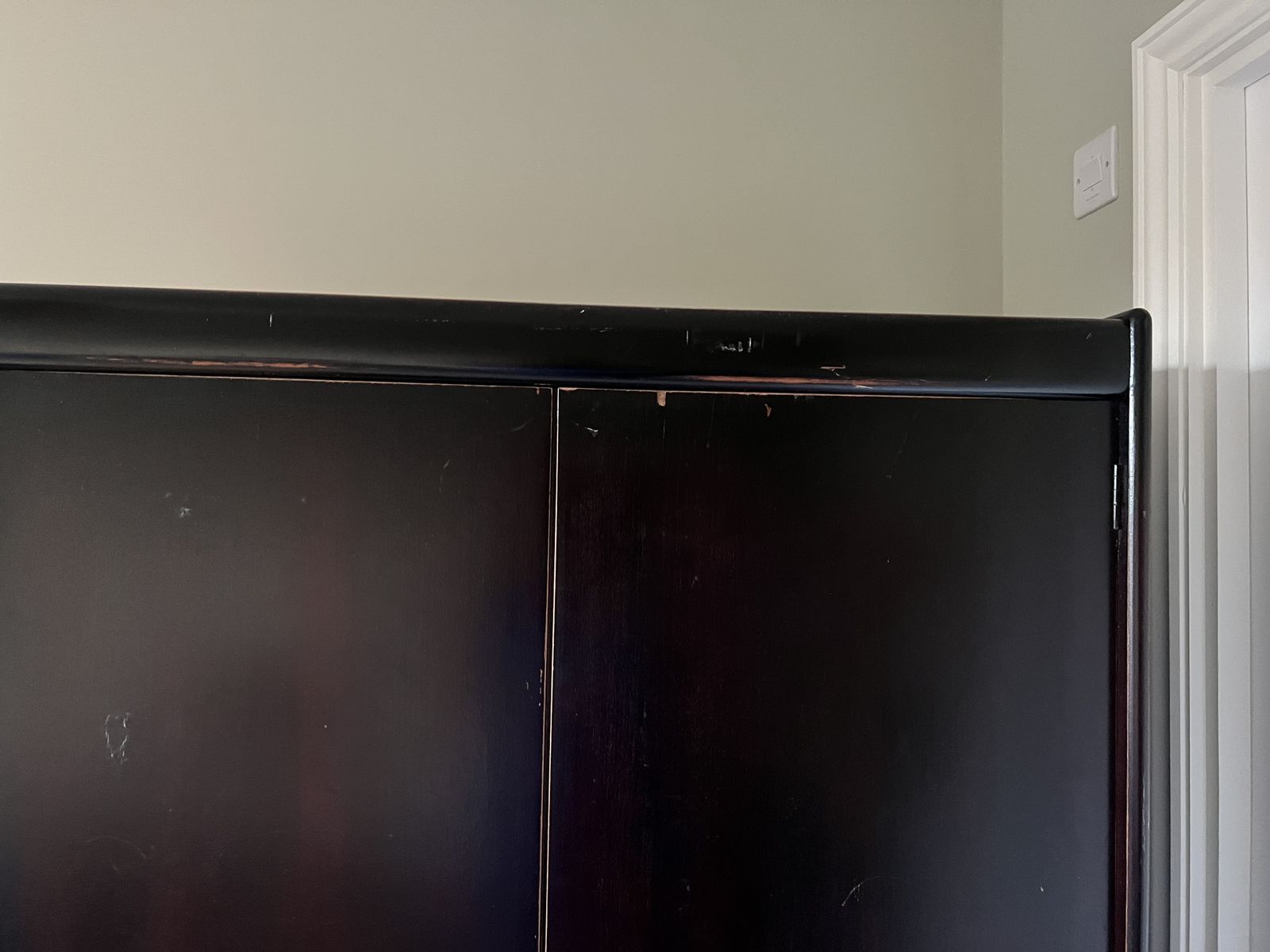 photo furniture White & Newton Mid Century Wardrobe | Black Exterior, Teak Interior | Authentic Label