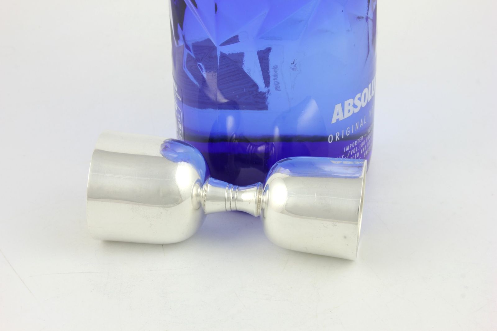 Mexican Silver Double Spirit Jigger. Art Deco 925 Silver Tequila Measure. photo buy