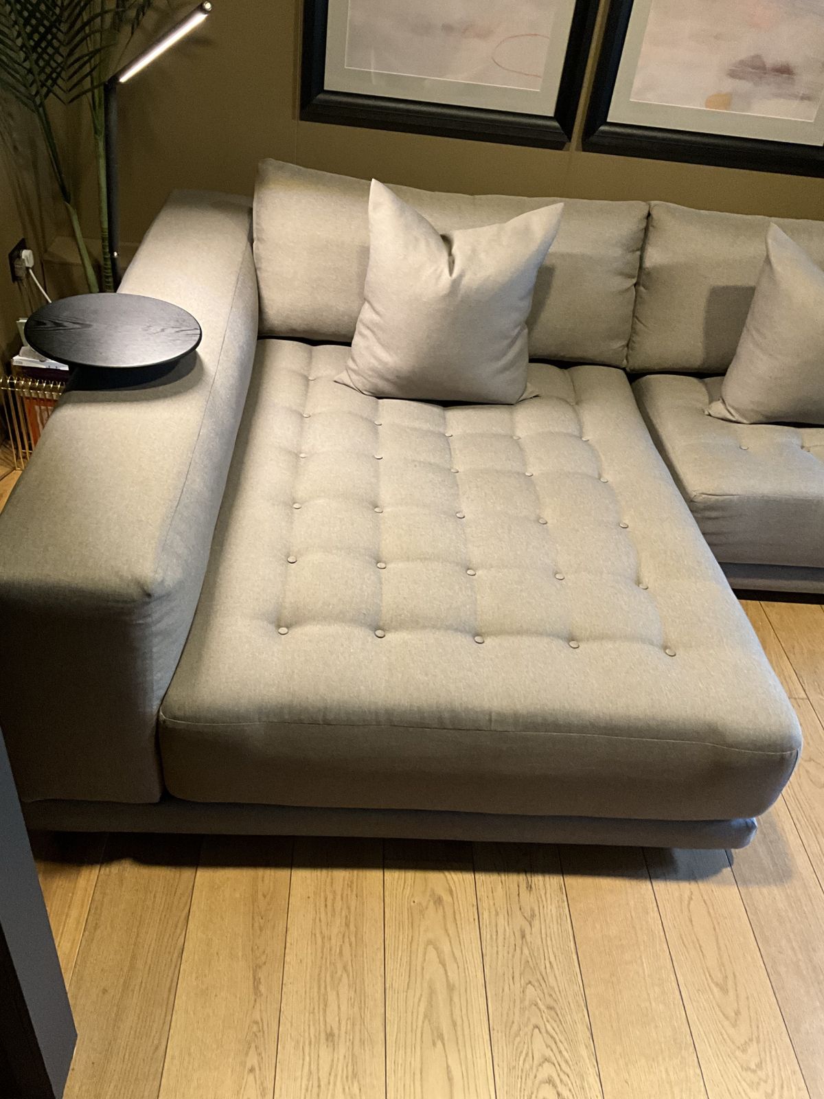 King Living Felix Modular 3 Seater Sofa With Touchglide Wide Chaise photo for sale