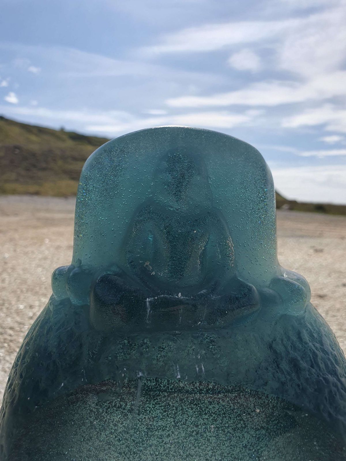 Roy Adzak For Daum Freres, France. A Crystal Glass Sculpture "Head Of Buddah". photo 780.0