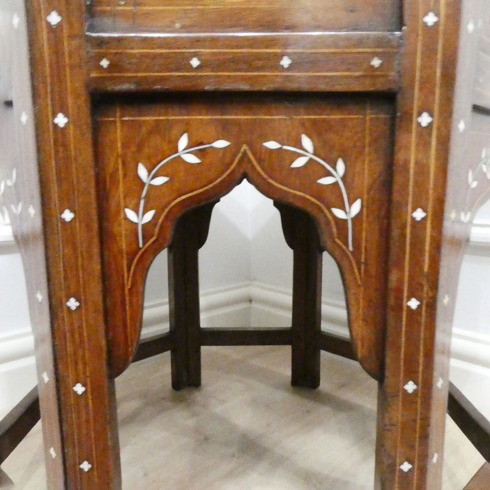 Furniture Late 19th Century Hoshiarpur Octagonal Table photo