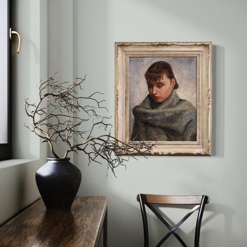 photo furniture Italian Painting Portrait Of A Woman In Impressionist Style