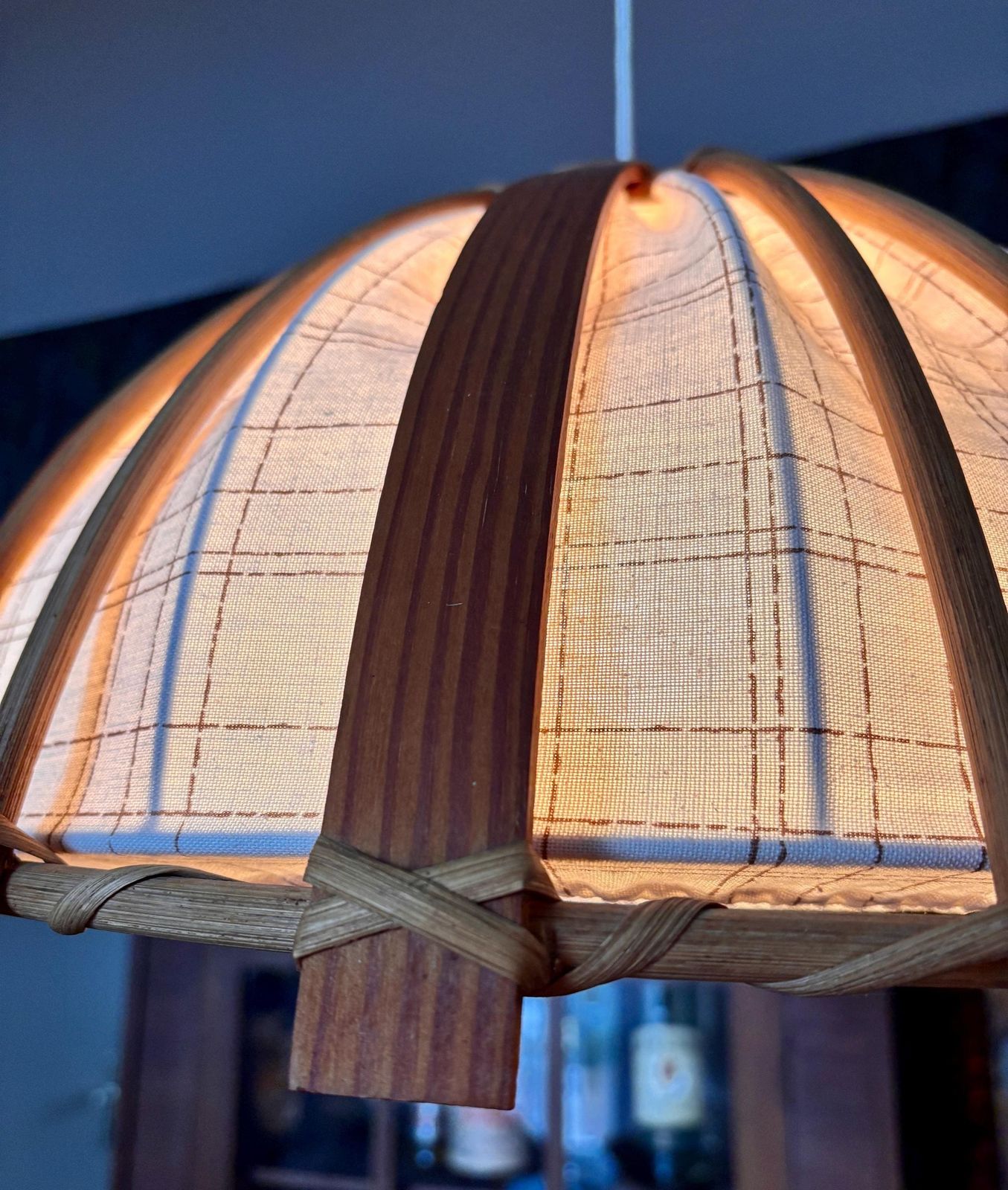 Rotan hanglamp, Italië, jaren 1960 photo for sale