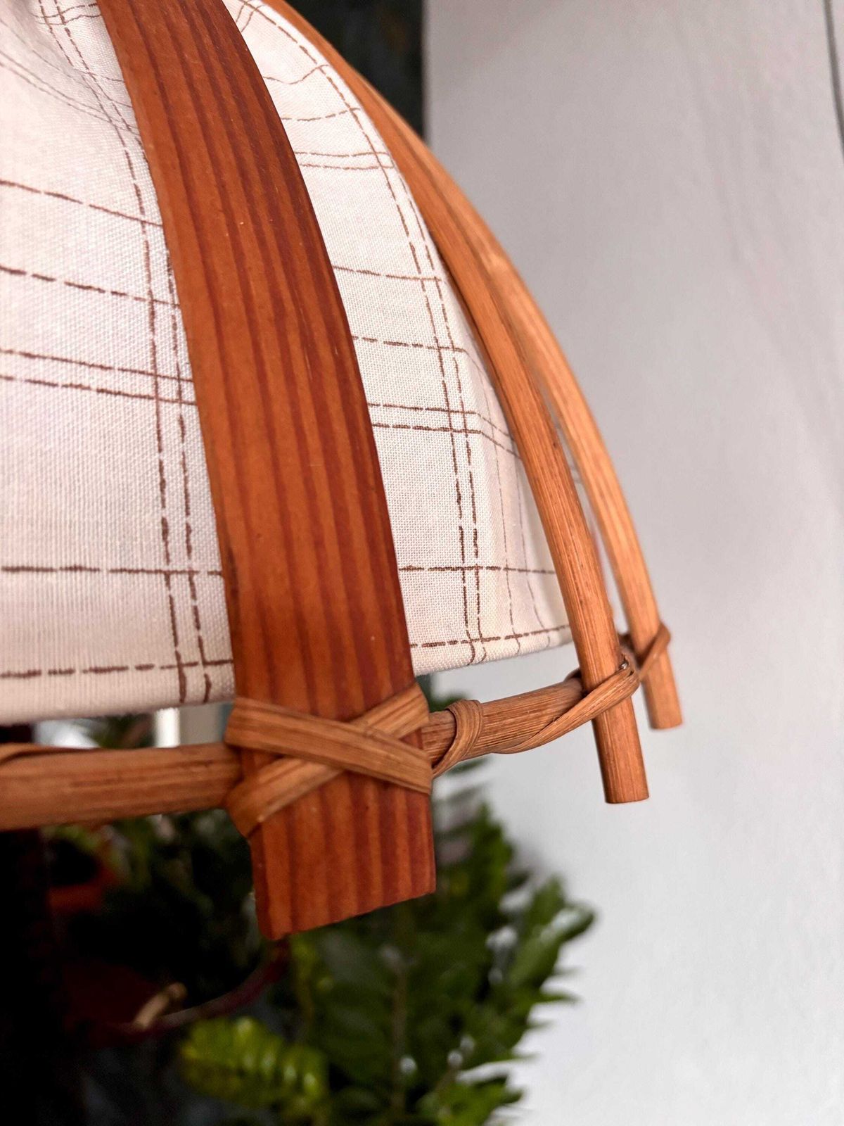 325.0 Rattan Chandelier, Italy, 1960s photo