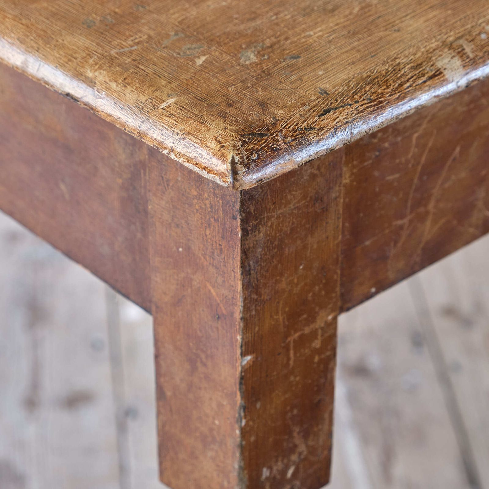 19th Century Pine Console In Original Paint photo vinterior