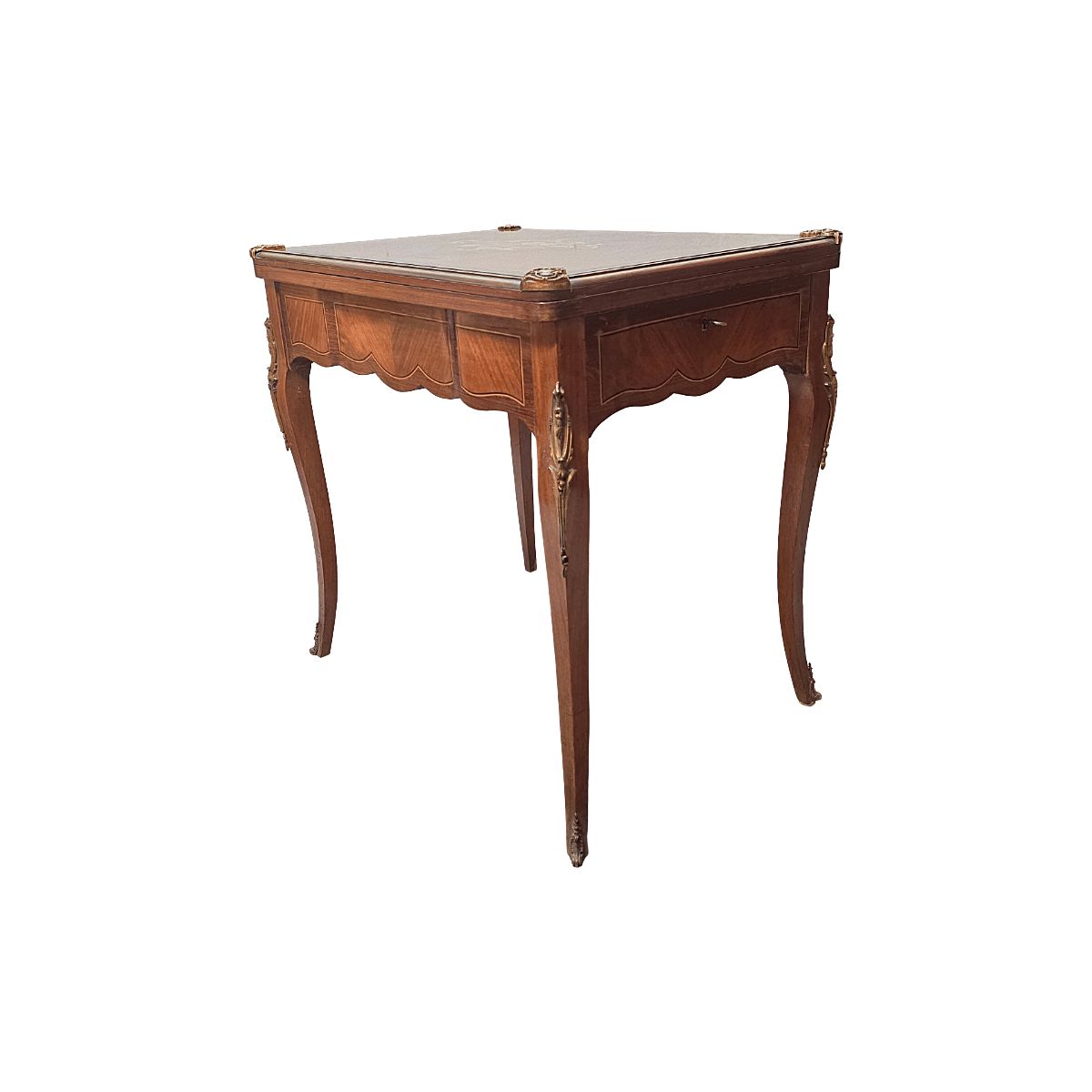 photo buy French Louis XV Style Gaming Table With Marquetry, 1960s