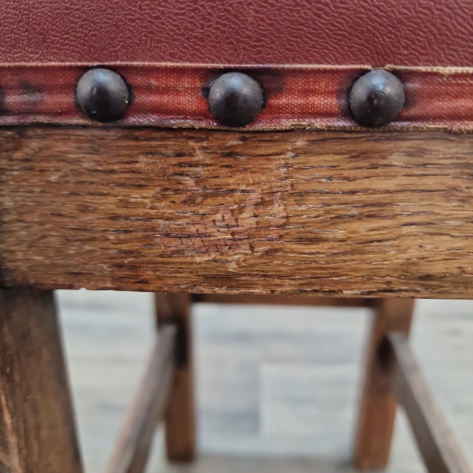 photo buy Vintage Rustic Country Stool Kitchen Seat Piano Pub Music Retro Solid Wood