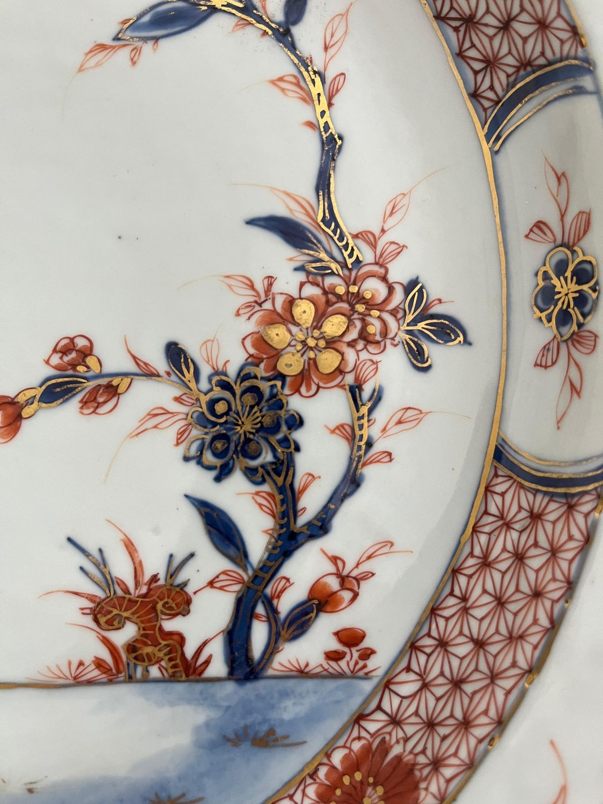Chinees Imari groot handgeschilderd bord, Kangxi-periode, ca. 1700 photo buy