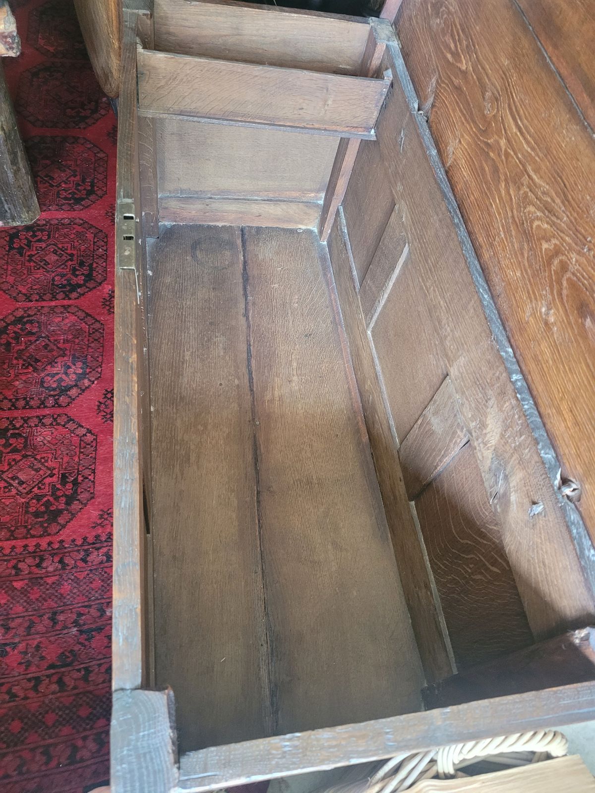 Furniture 17th Century Dorset Oak Coffer C.1680 photo