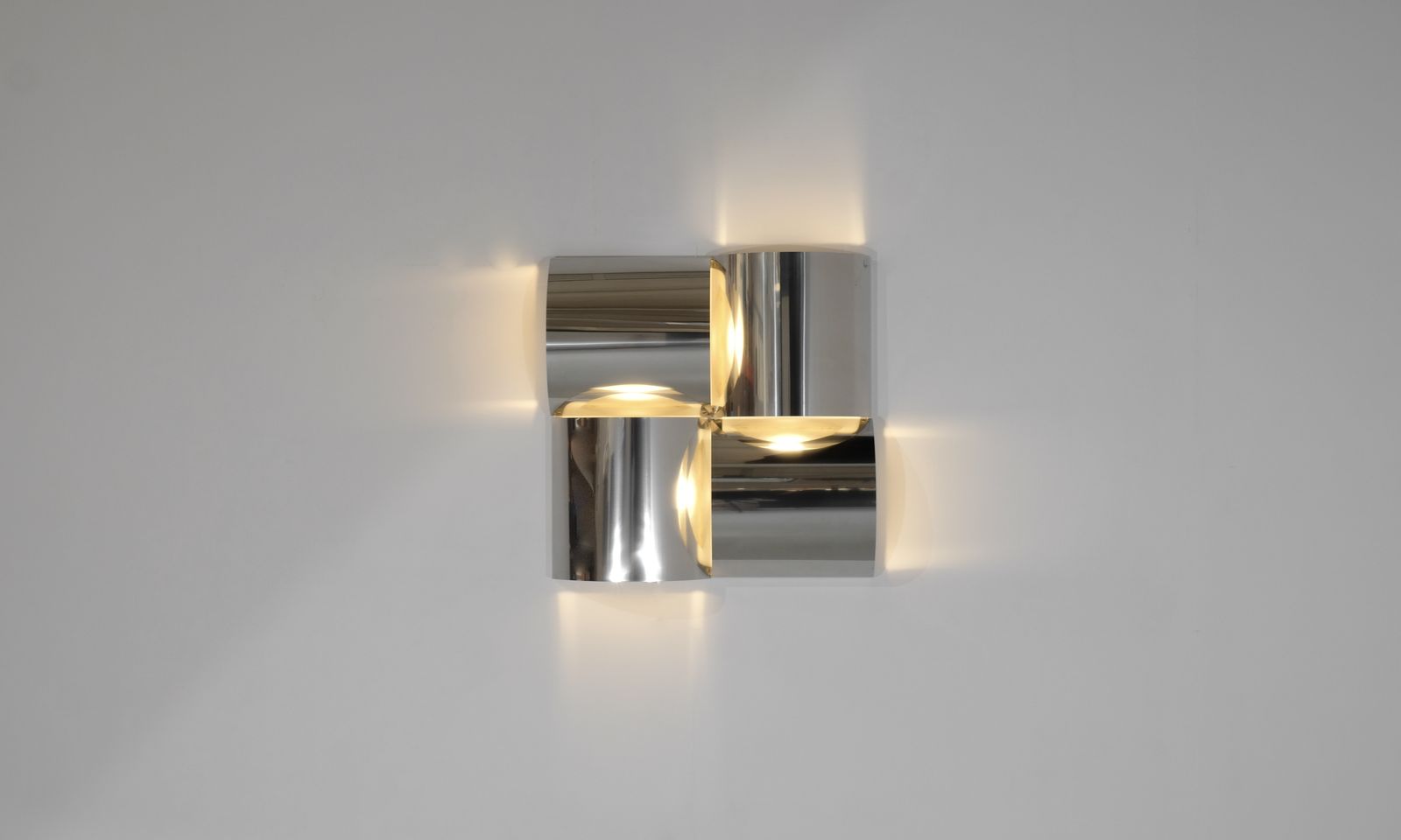 Wall Panel Light In Stainless Steel And Metal, Contemporary. photo 4250.0