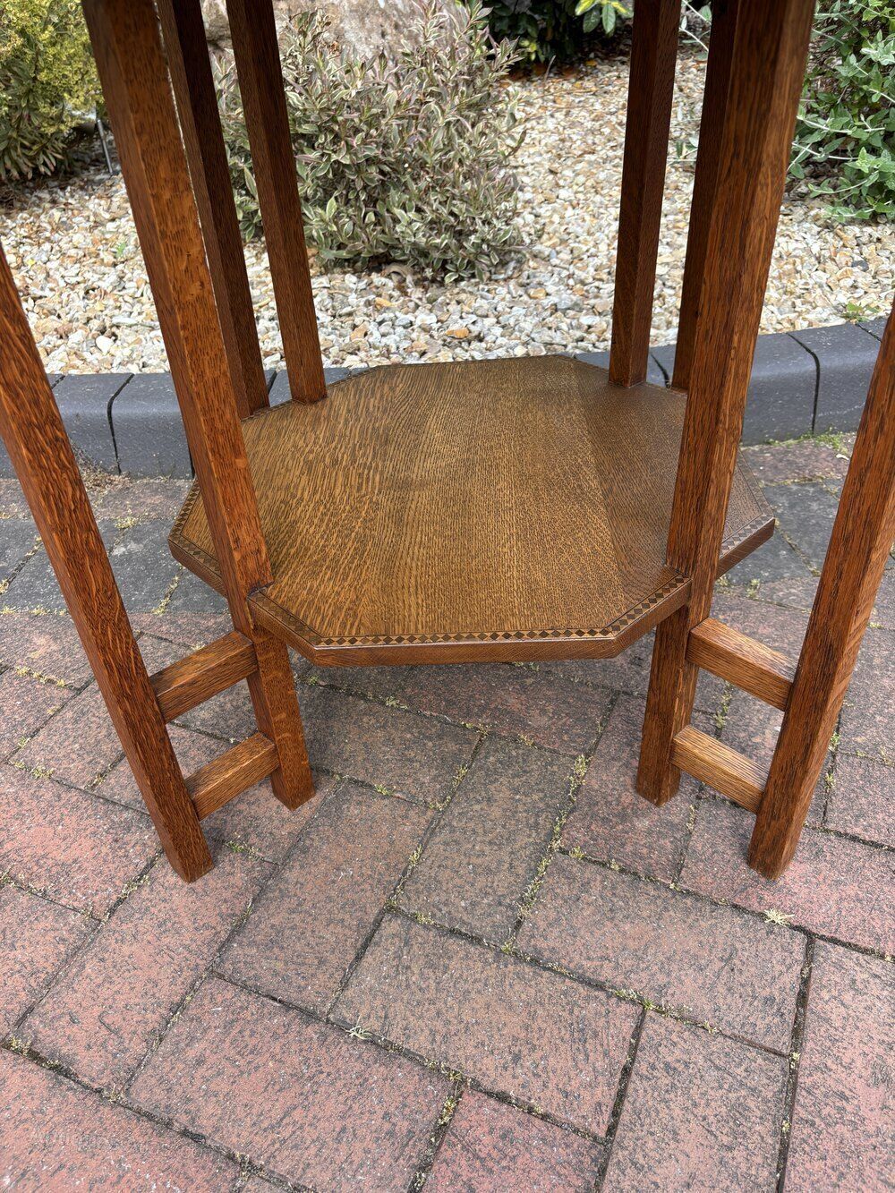 Arts & Crafts Oak Occasional Table photo for sale