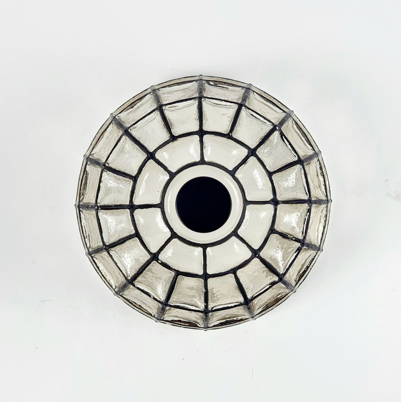 Plafonnier en verre mid-century modern Limburg, Allemagne, années 1970 - 1 sur 2 photo Luminaires