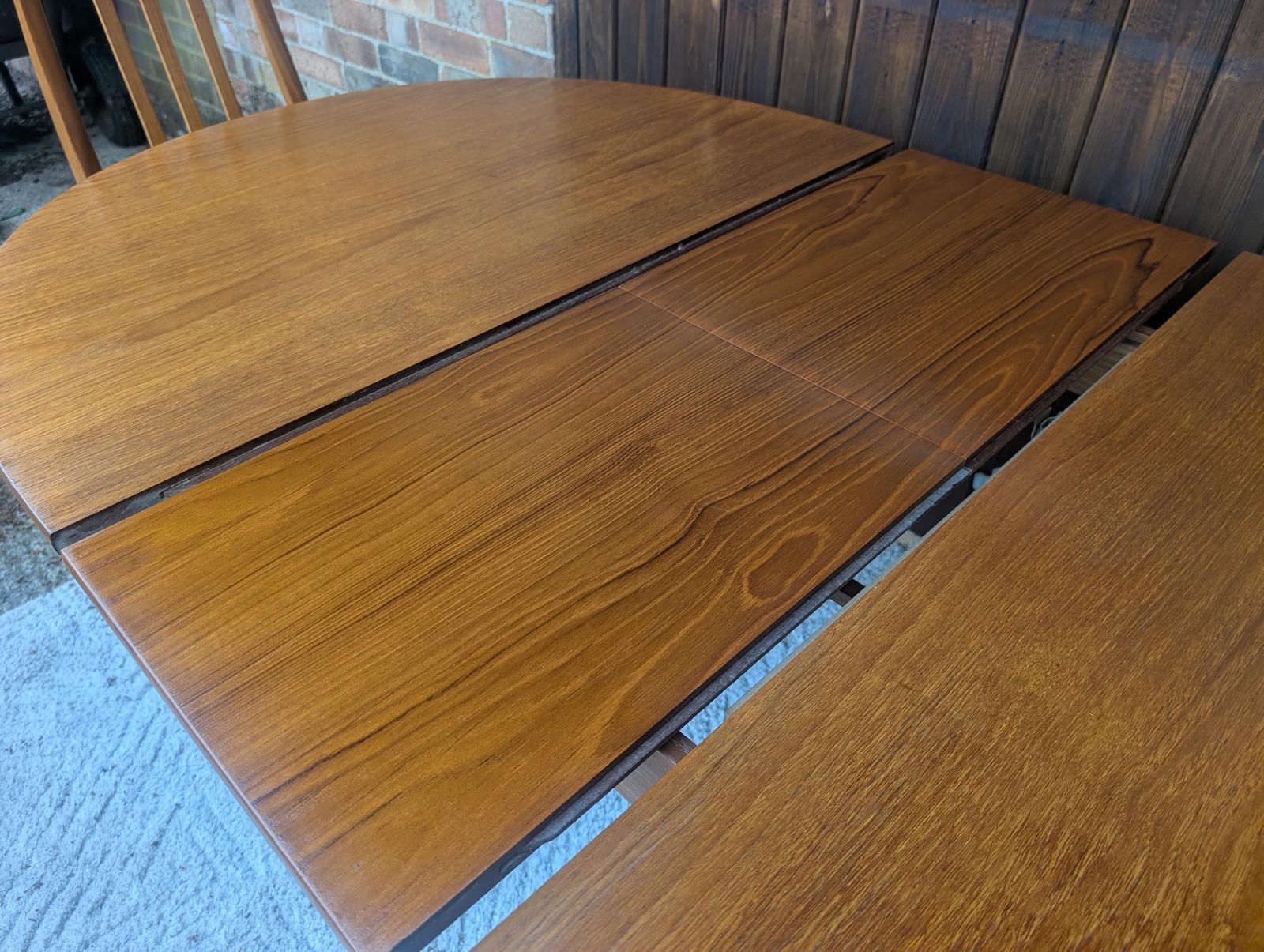 photo for sale Mid Century Extending Teak Dining Table And 4 Chairs In The Style Of Sutcliffe Todmorden.