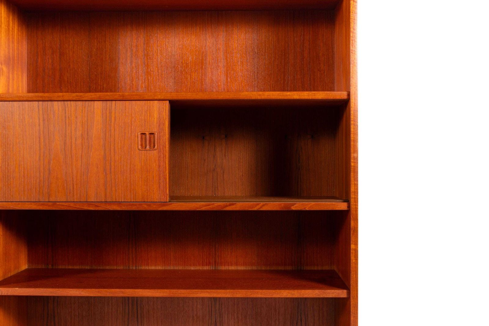 Danish Mid Century Teak Bookcase Cabinet, 1960s photo vintage