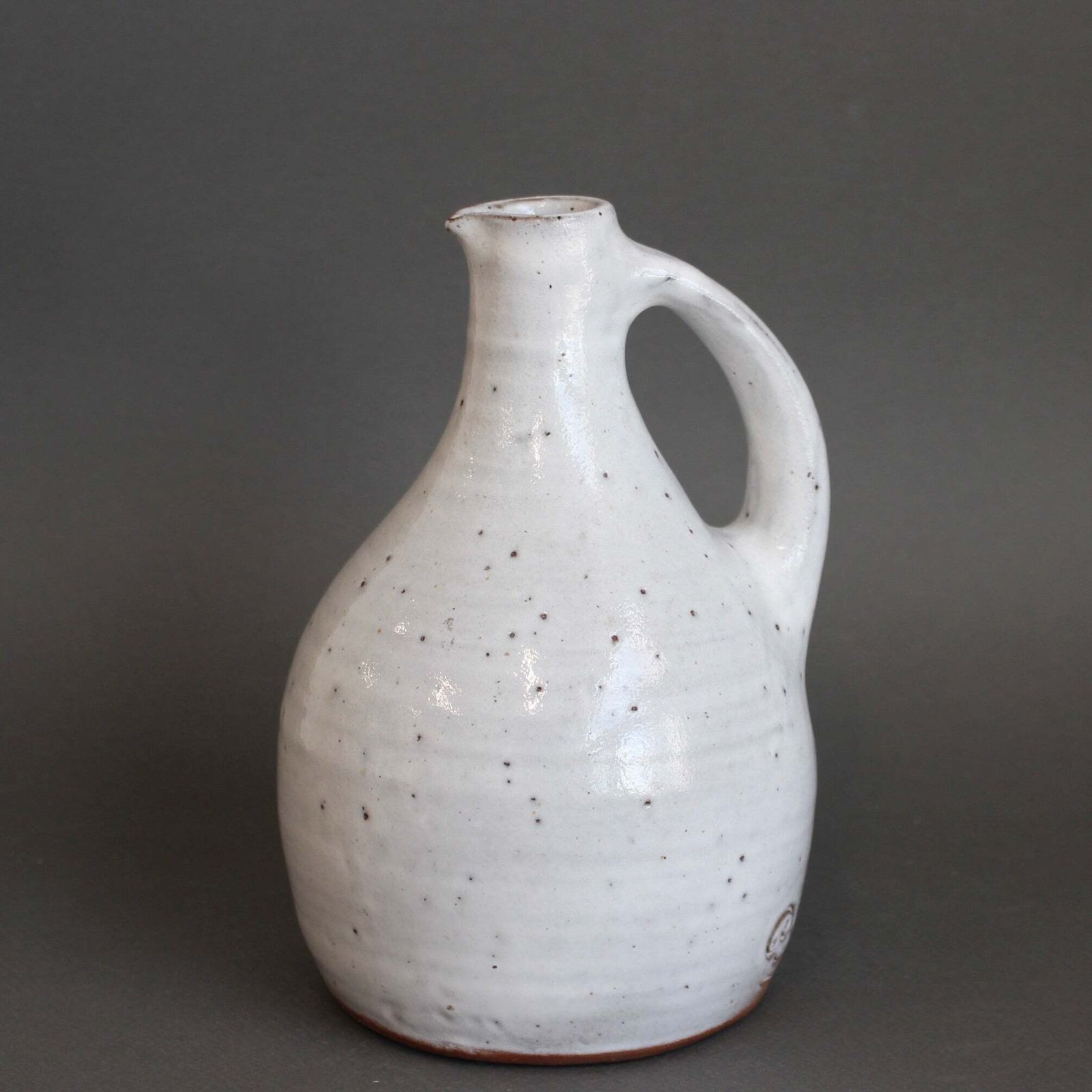 Mid Century French Ceramic Pitcher By Pierlot (Circa 1960s)