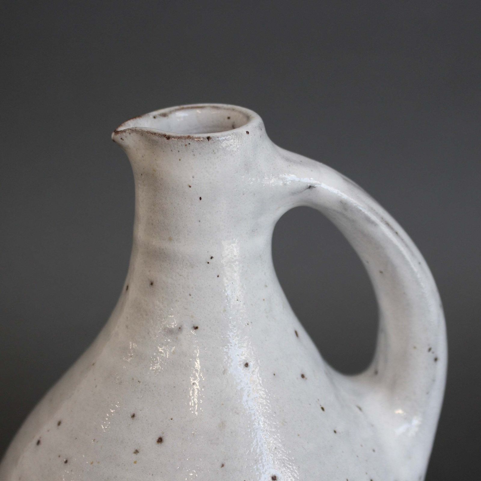 540.0 Mid Century French Ceramic Pitcher By Pierlot (Circa 1960s) photo