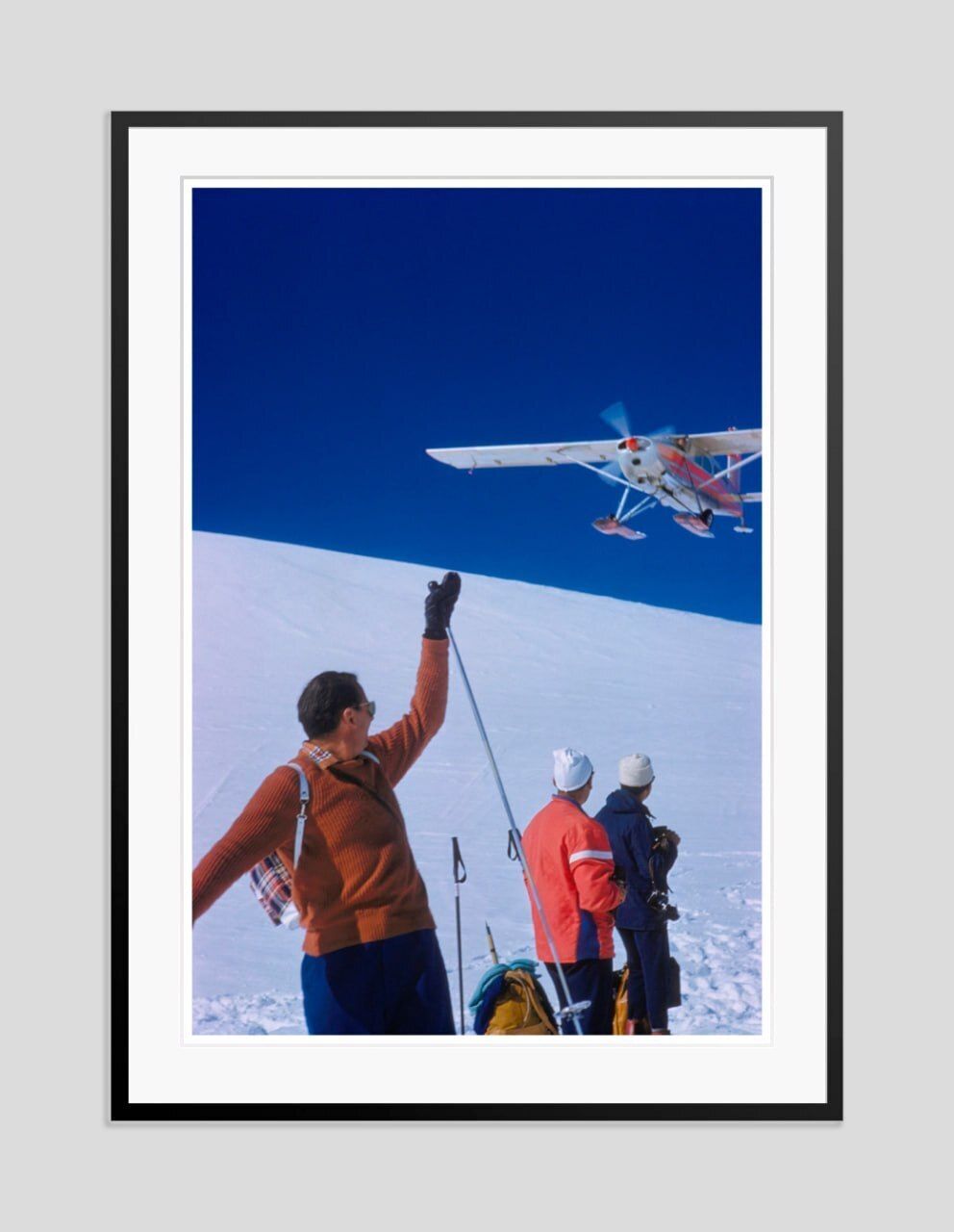 Toni Frissell 'Haute Route Flyby' Archival Pigment Print Framed In Black photo furniture