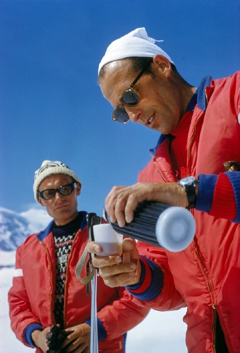 Toni Frissell 'Haute Route Drink Stop' Archival Pigment Print Framed In Black