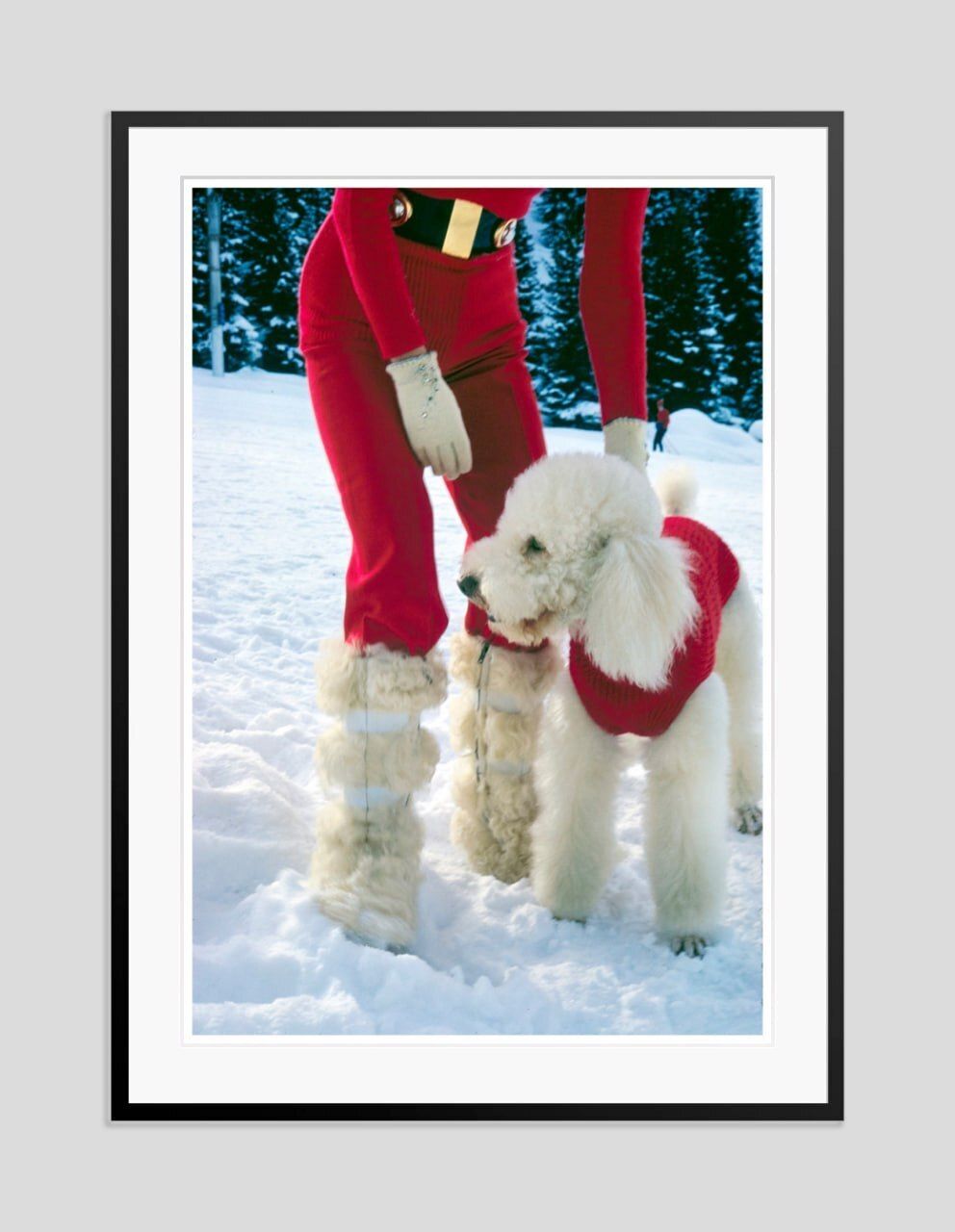 Toni Frissell 'Courchevel' Archival Pigment Print Framed In Black photo furniture