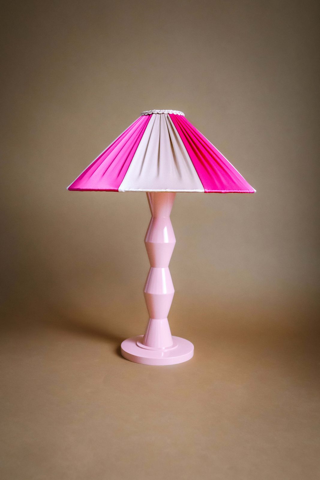 The Fitz Hand Turned Wood Rose Table Lamp