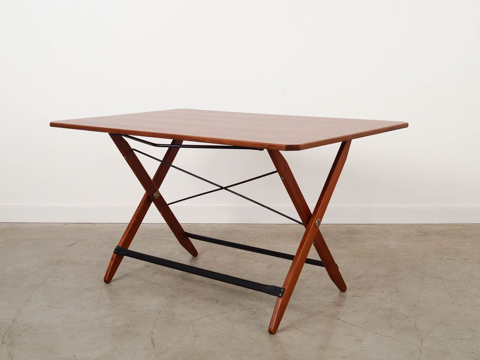Inklapbare Teakhouten Tafel, Italiaans Design, Jaren 1970, Made In Italy photo Meubels
