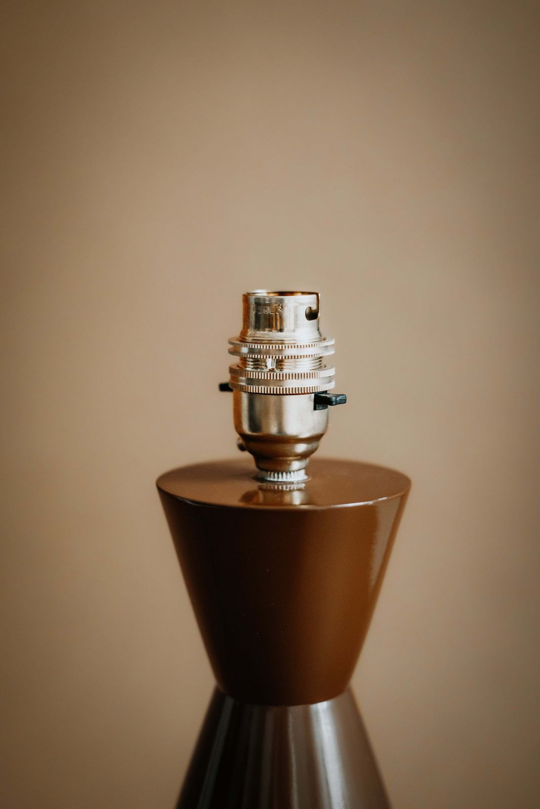 The Fitz Hand Turned Wood Tabacco Table Lamp photo 340.0