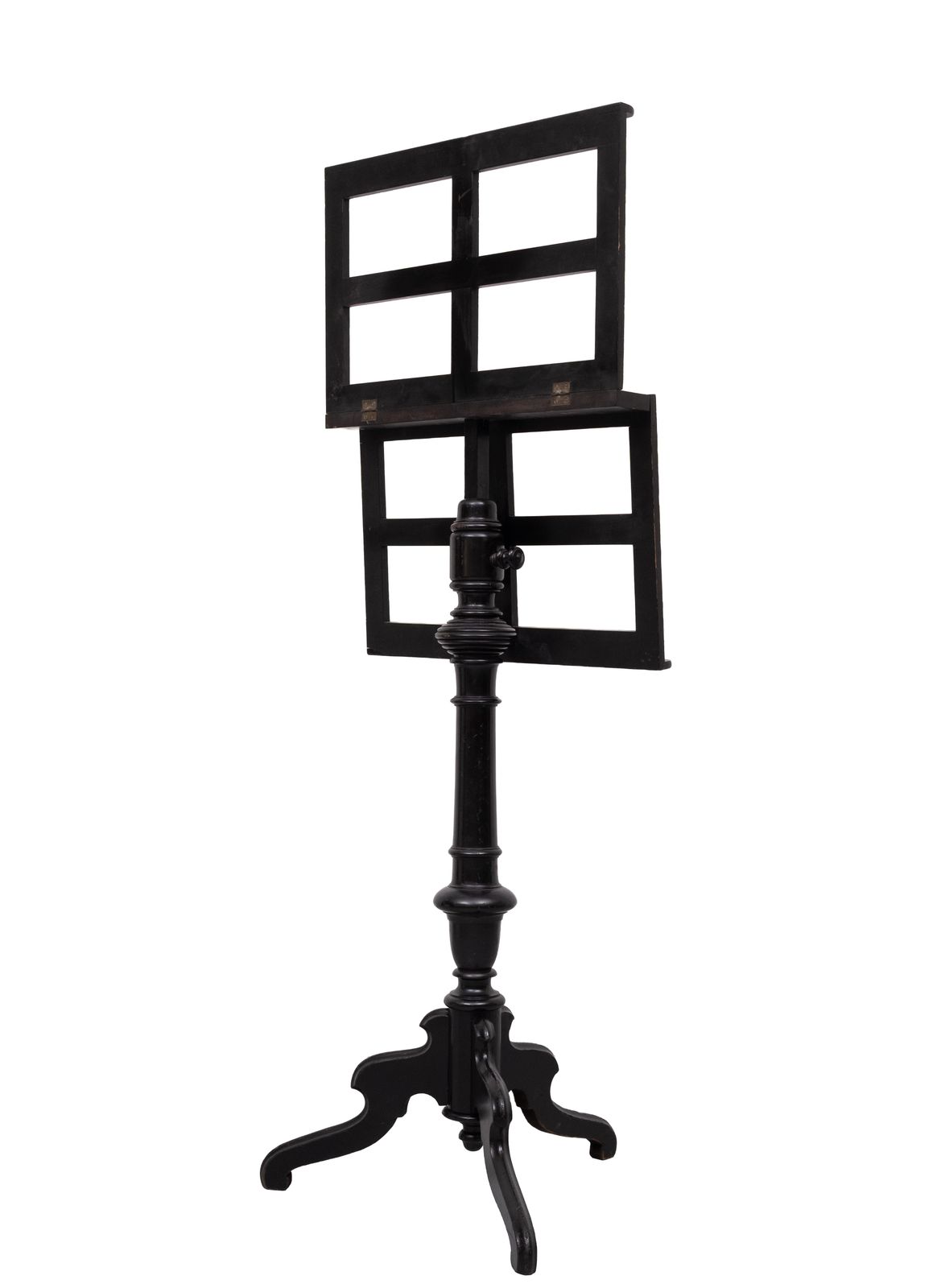 photo furniture Ebonized Duet Music Stand,  German Wood, 1880s Antique
