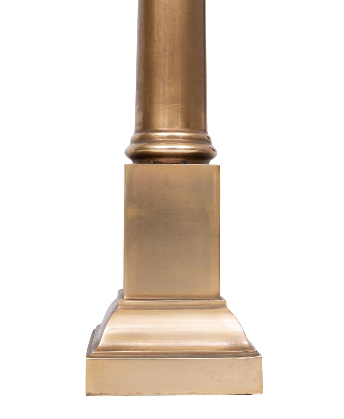 A Set Of Two Bronze Doric Column Table Lamps 1960s France photo for sale