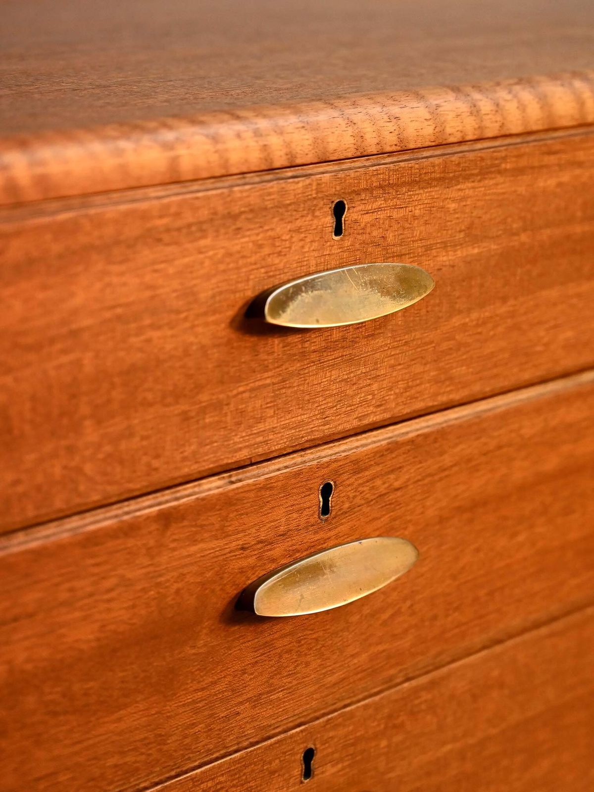 photo furniture 1950s Danish Teak And Brass Cabinet