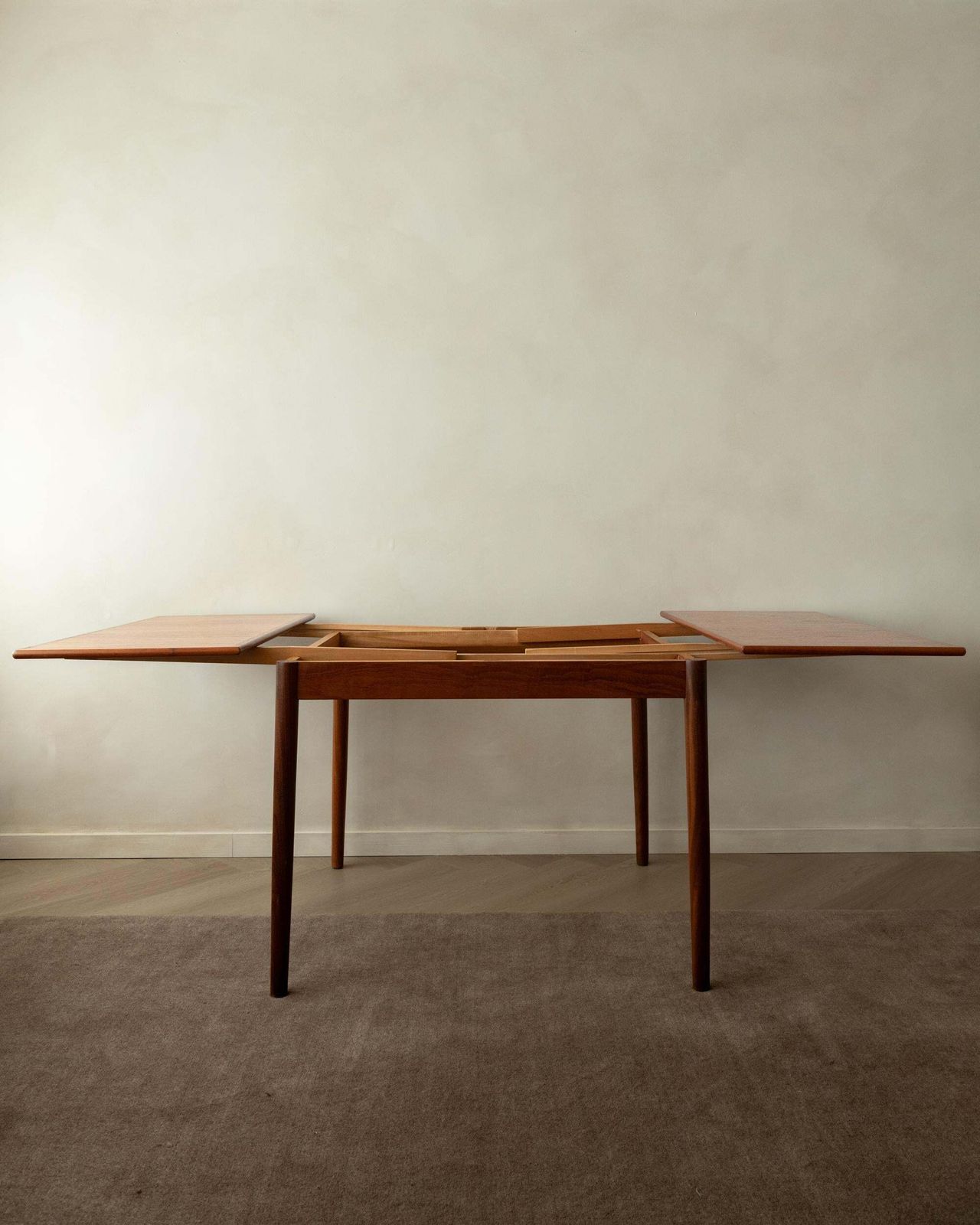 Danish Modern Teak Extendable Dining Table Model 24 By Ansager Møbler, 1960s photo Furniture