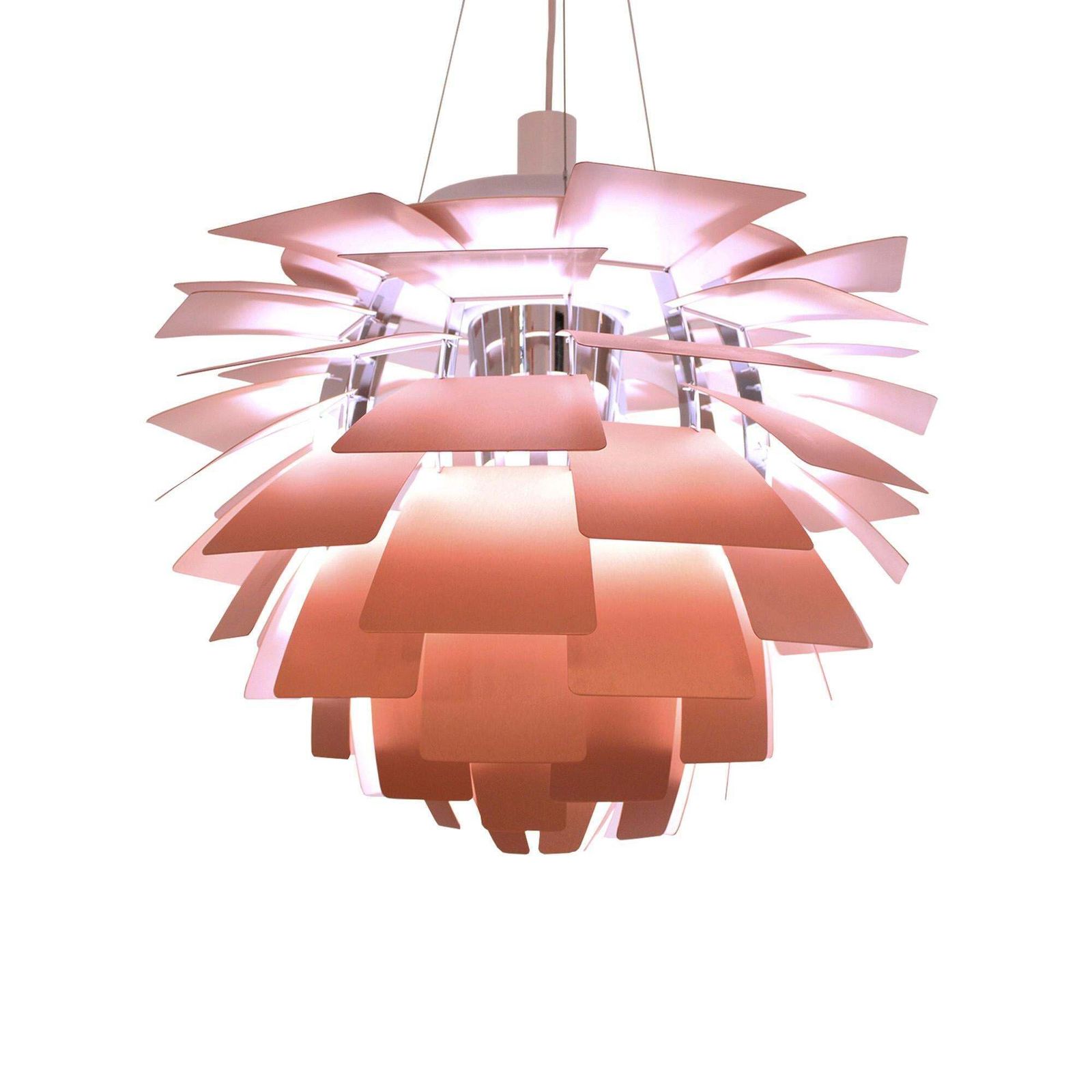Poul Henningsen Ph Artichoke Lamp For Louis Poulsen Brushed Copper ø60, 1980s photo Lighting