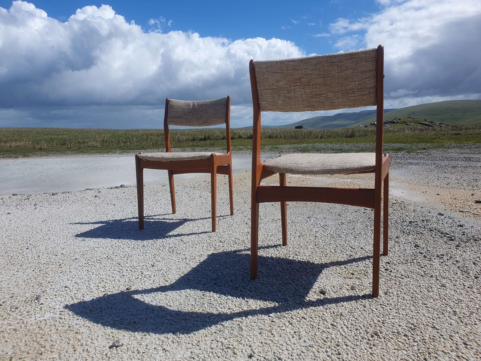 A Pair Of Model 7171 Dining Chairs By Johannes Andersen For Udlum Mobelfabrik. Denmark. photo 250.0