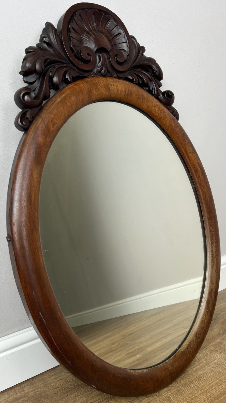 Mirror Antique French Walnut Ornate Wall Mirror Decorative Frame Lot 6135 photo furniture