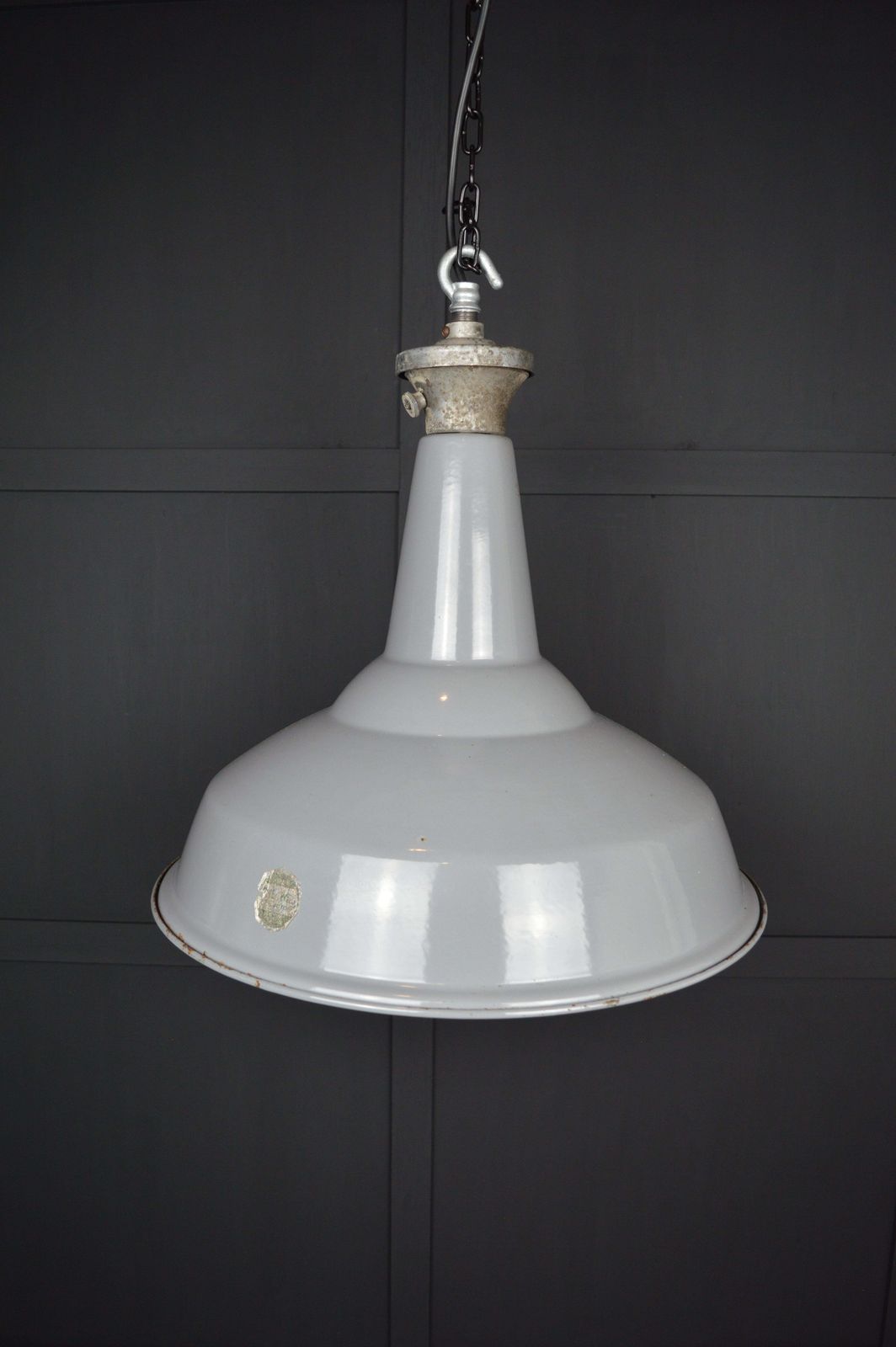 Vintage Xl Benjamin Industrial Enamel Lights photo furniture
