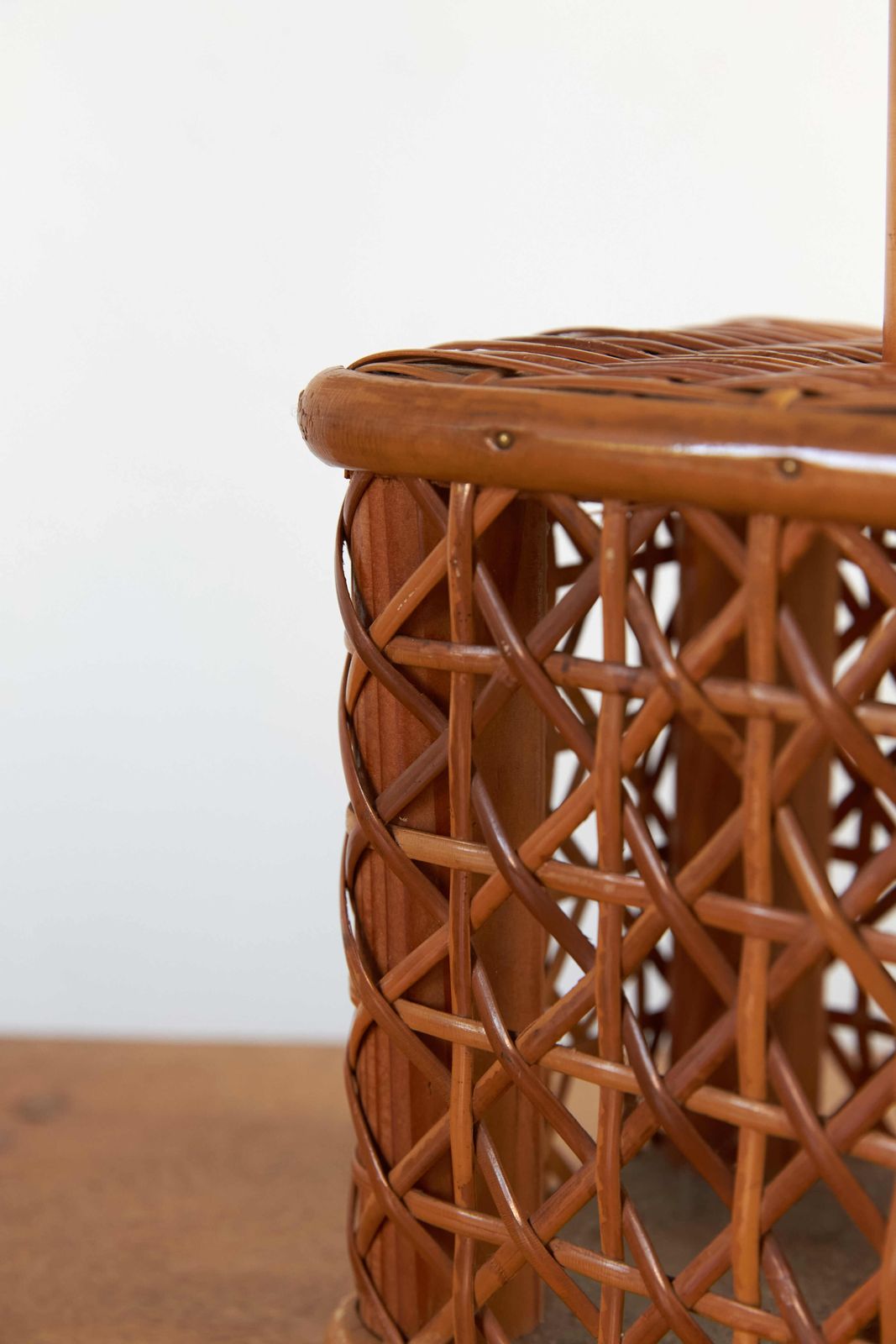 Woven Rectangular Bamboo Table Lamp, C1960   70 photo furniture