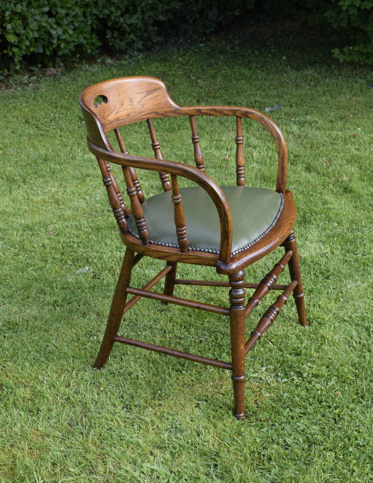 Early 20th Century Oak Desk Chair photo for sale