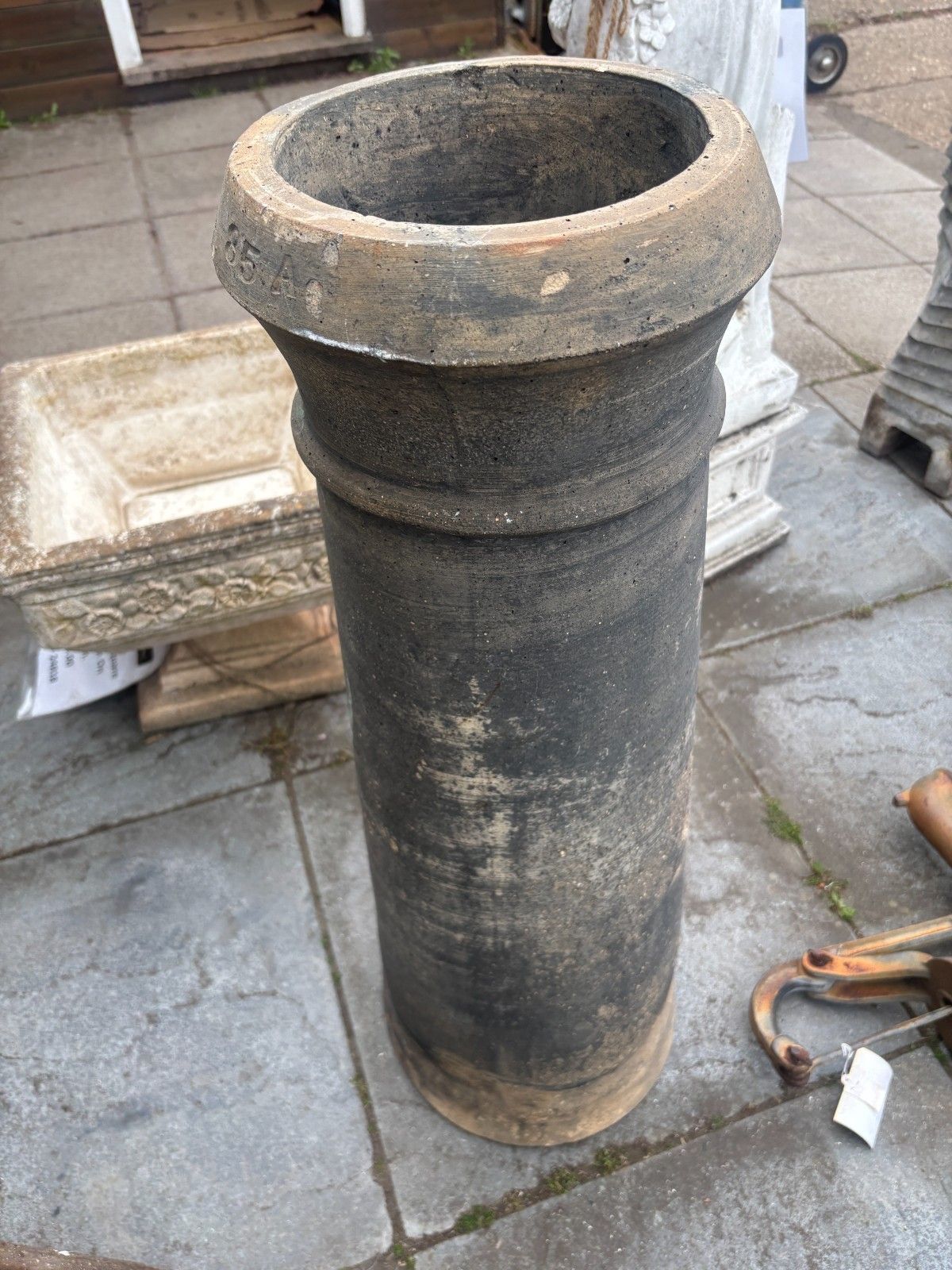 Antique Large Terracotta Chimney Pot photo Garden Decor
