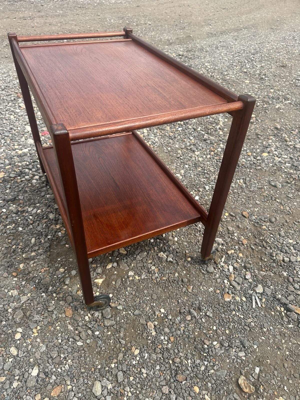 Vintage Mid Century Teak Drinks Trolley Serving Cart Bar Trolley Danish Mcm photo buy