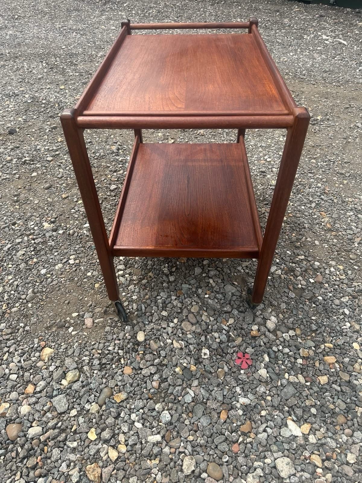 photo furniture Vintage Mid Century Teak Drinks Trolley Serving Cart Bar Trolley Danish Mcm