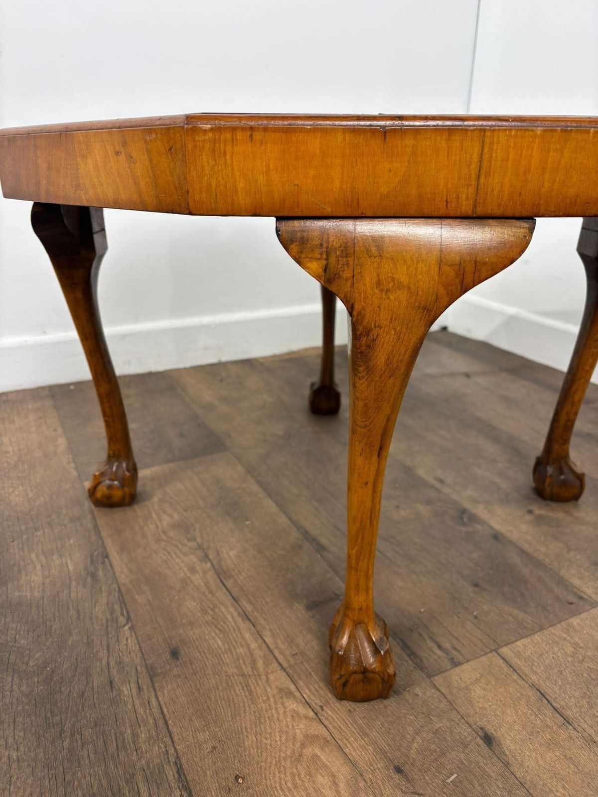 Art Deco Octagonal Claw & Ball Coffee Table photo for sale