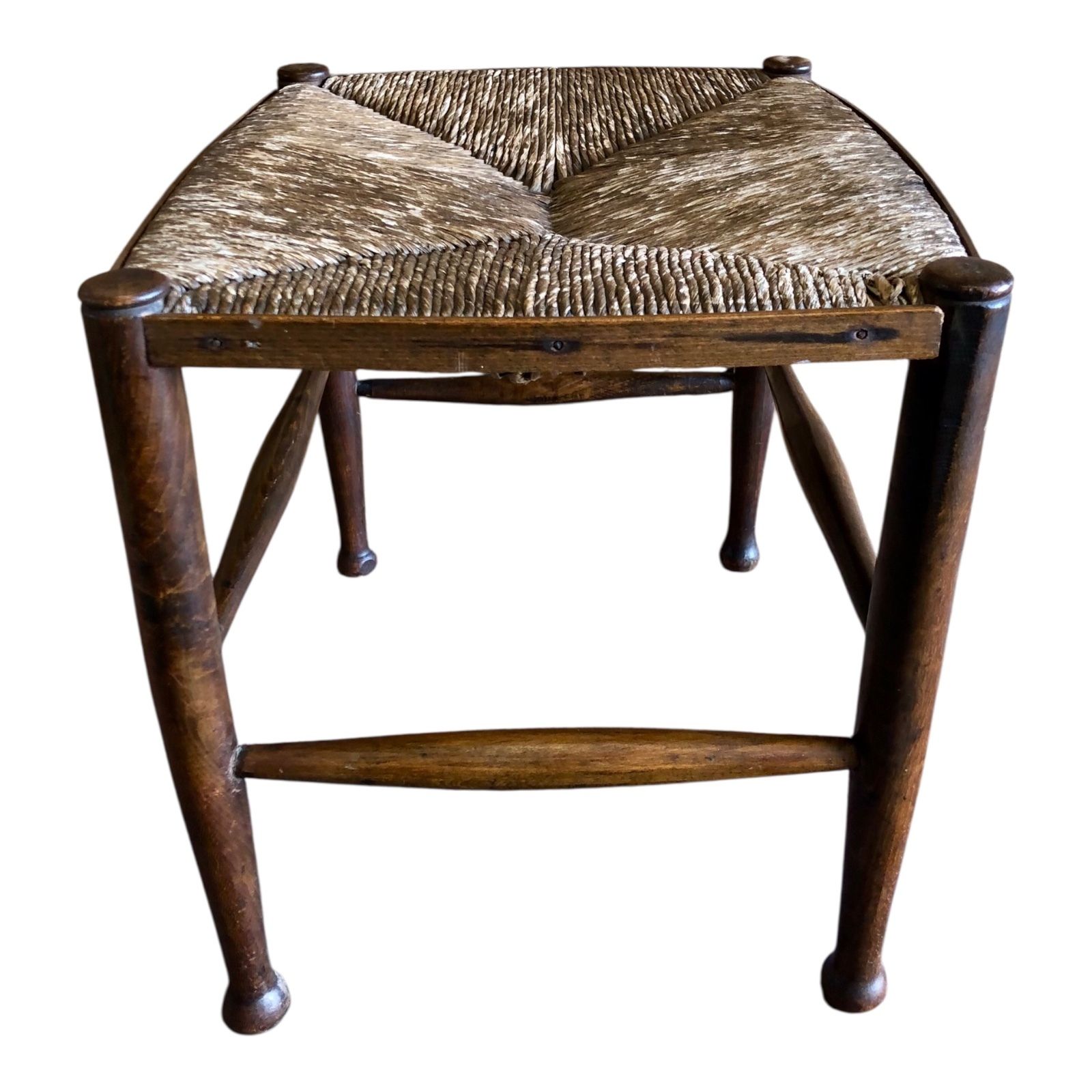 Antique Stool With Rush Seat photo Furniture