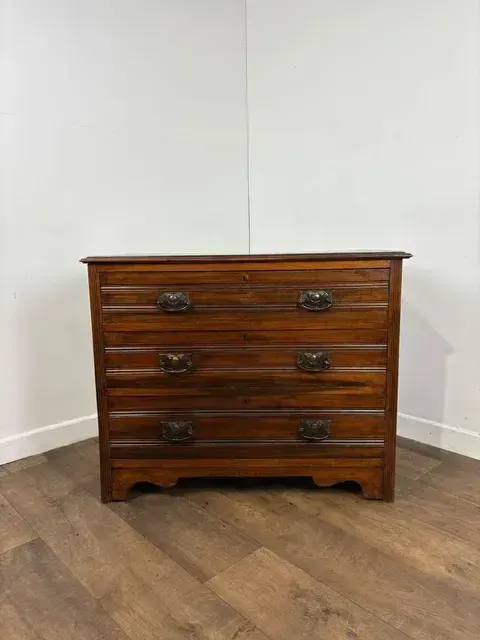 photo for sale Edwardian Satinwood Chest Of Three Drawers
