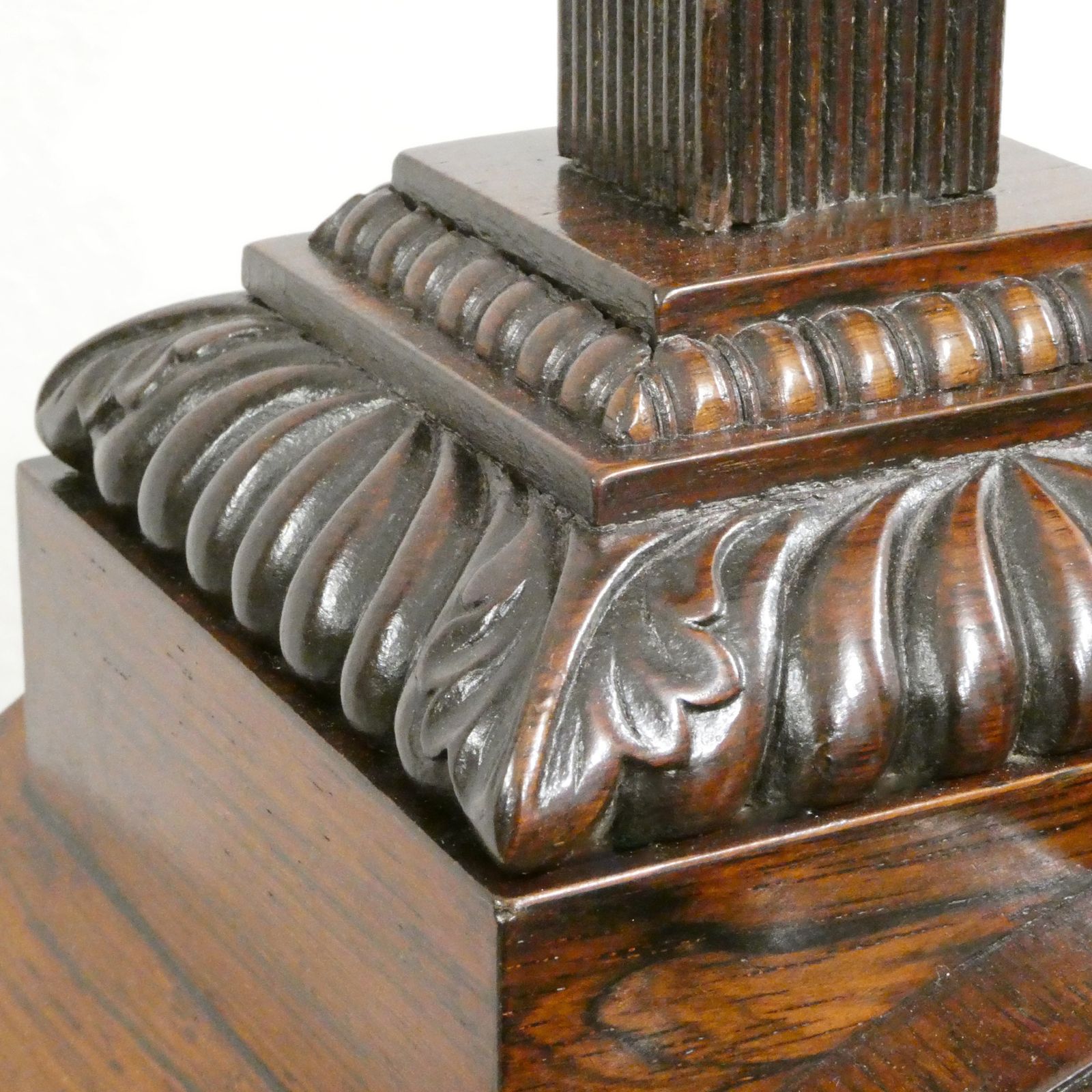 photo for sale William IV Rosewood Gothic Revival Bracket Clock By Barber & North Of York