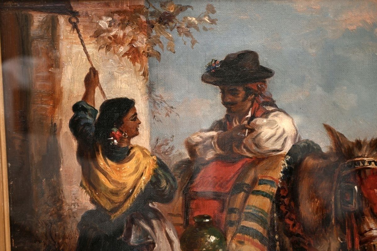 Antique Framed Oil Painting By Thomas Kent Pelham (1831 – 1907) photo 1235.0